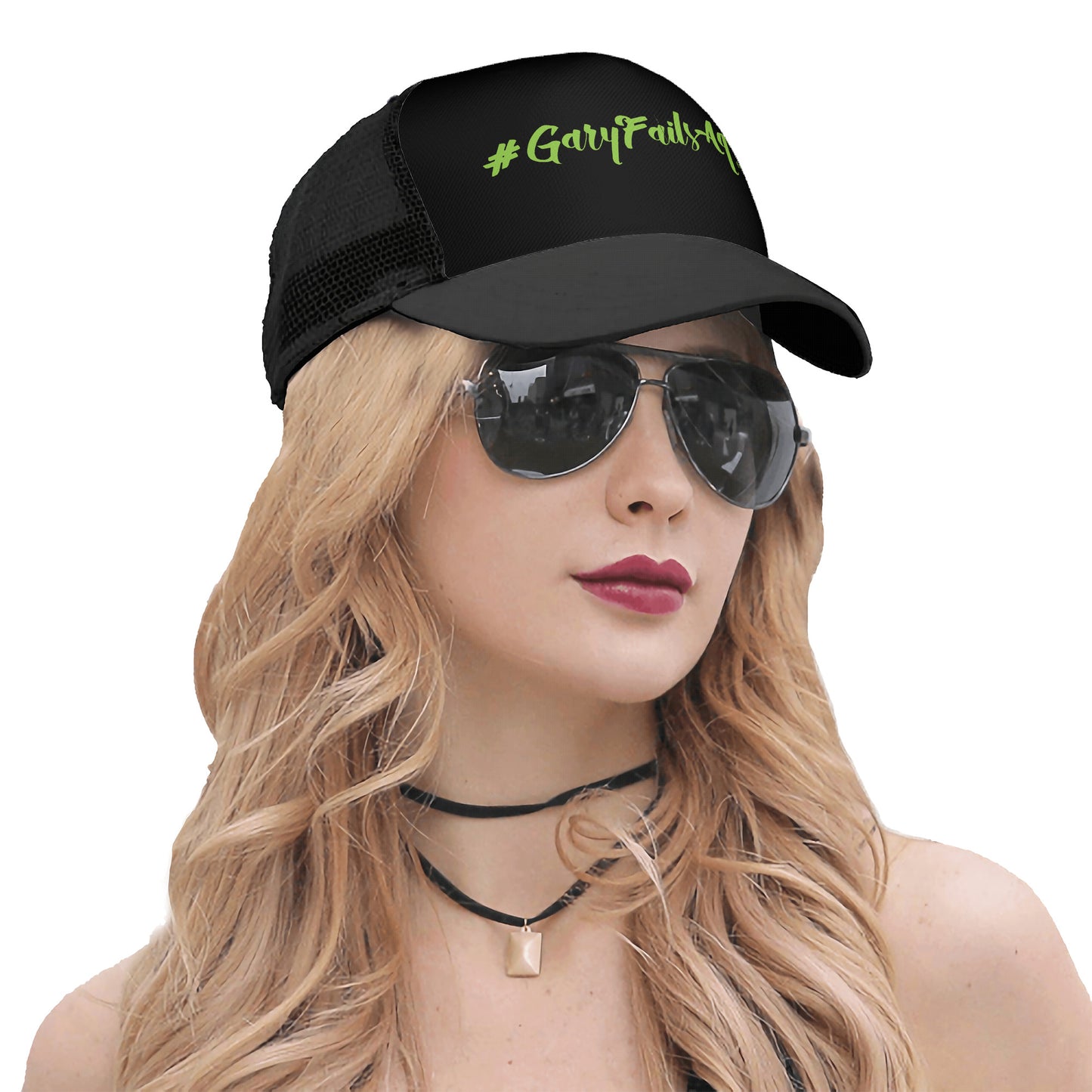 #GaryFailsAgain SC Green on Black Panel Trucker Hat