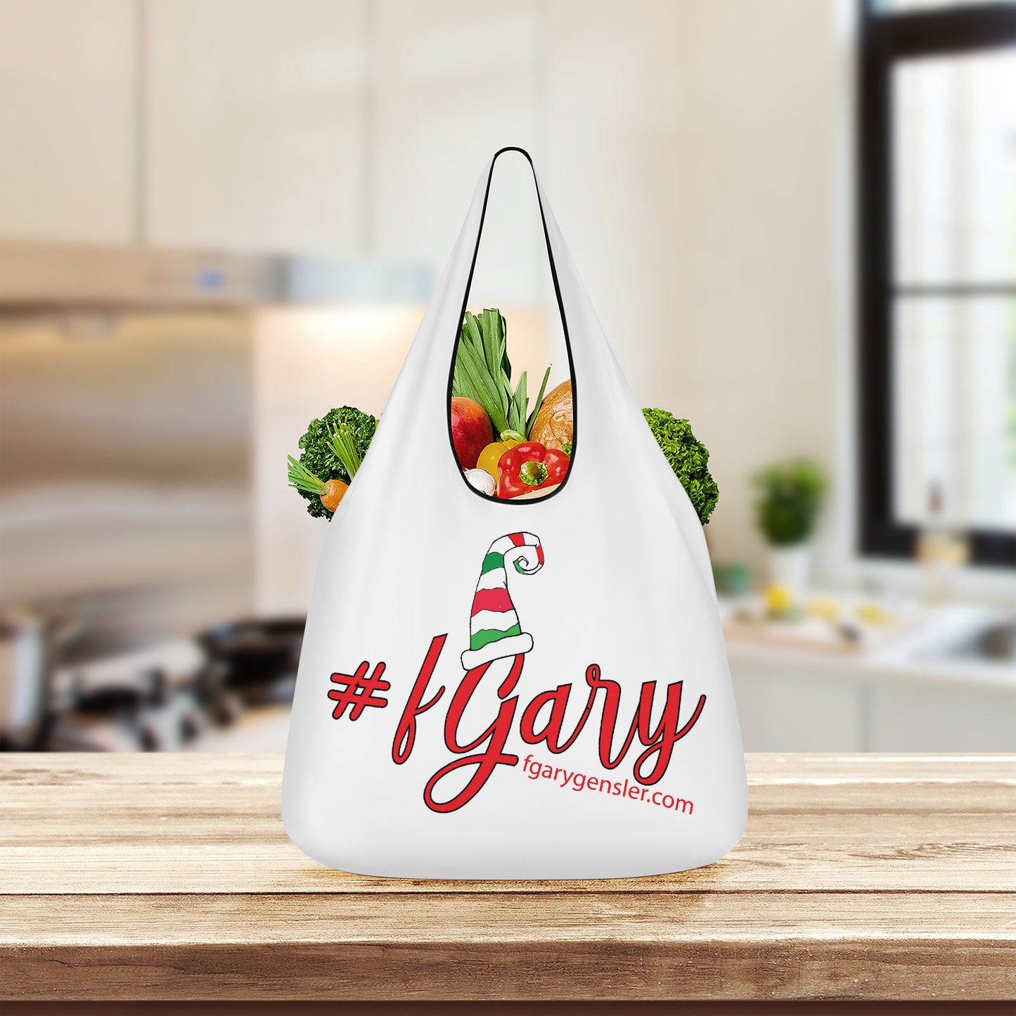 #FGary Holiday Cheer Grocery Bags