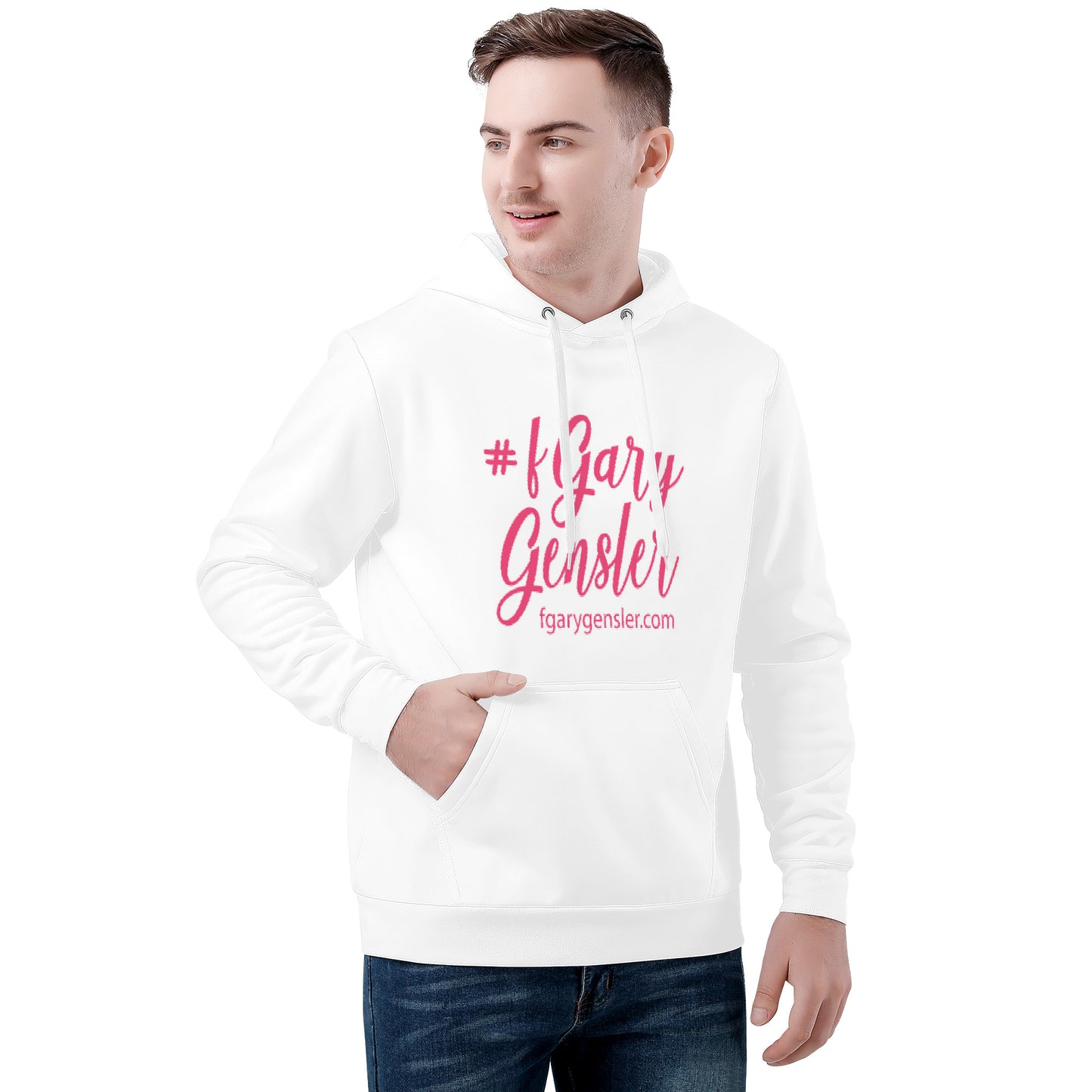 #fGaryGensler SC Pink Unisex Hoodie - White