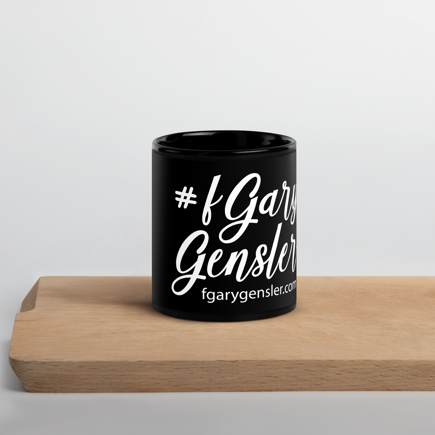 #fGary Black Glossy Mug