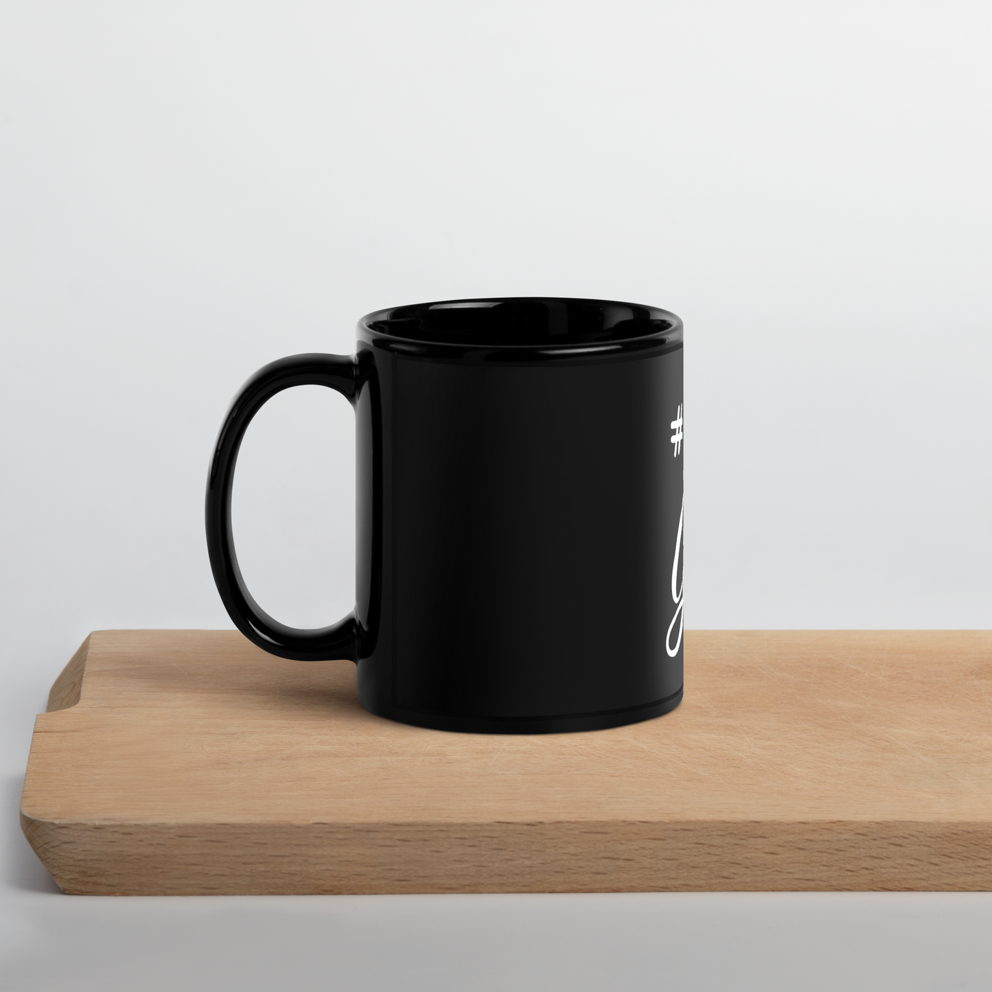 #fGary Black Glossy Mug