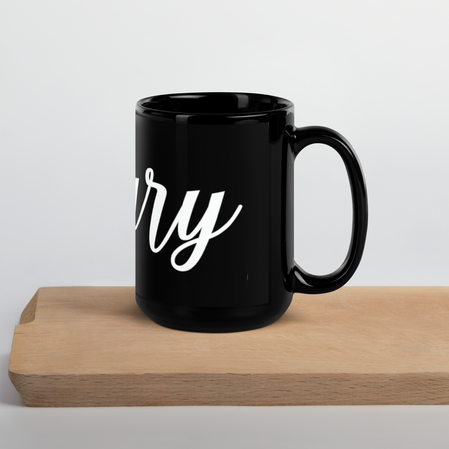 #fGary Black Glossy Mug