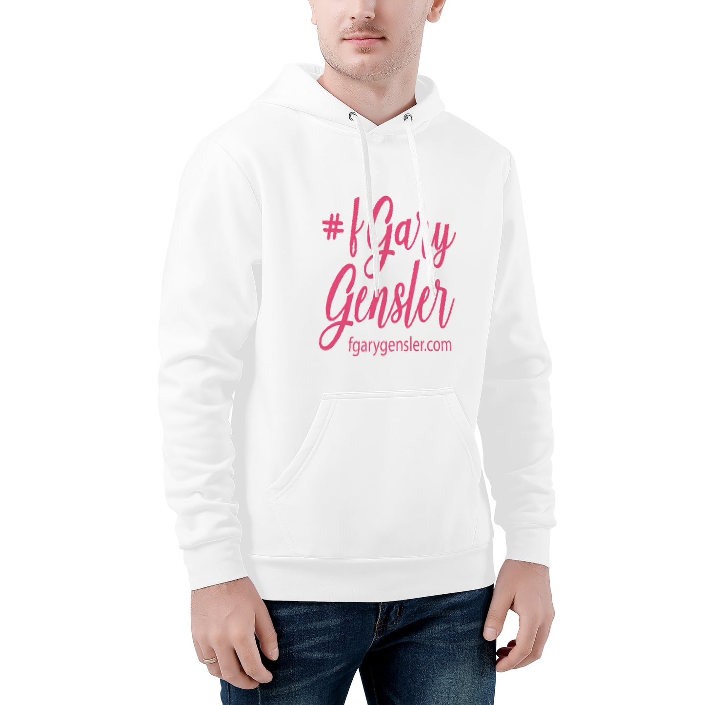 #fGaryGensler SC Pink Unisex Hoodie - White