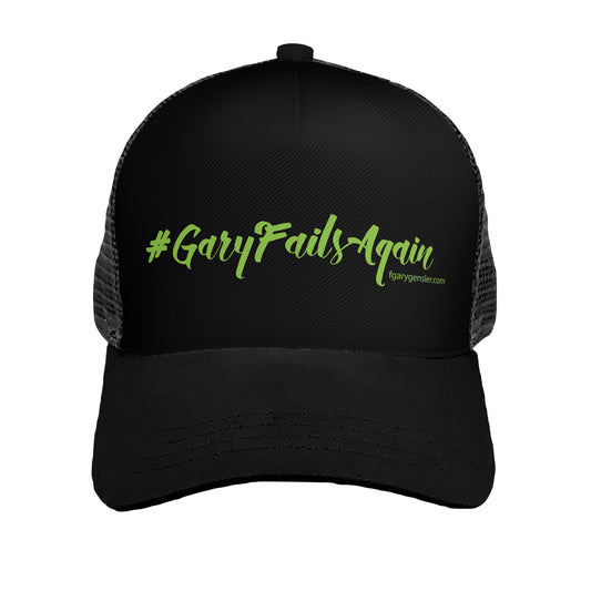 #GaryFailsAgain SC Green on Black Panel Trucker Hat