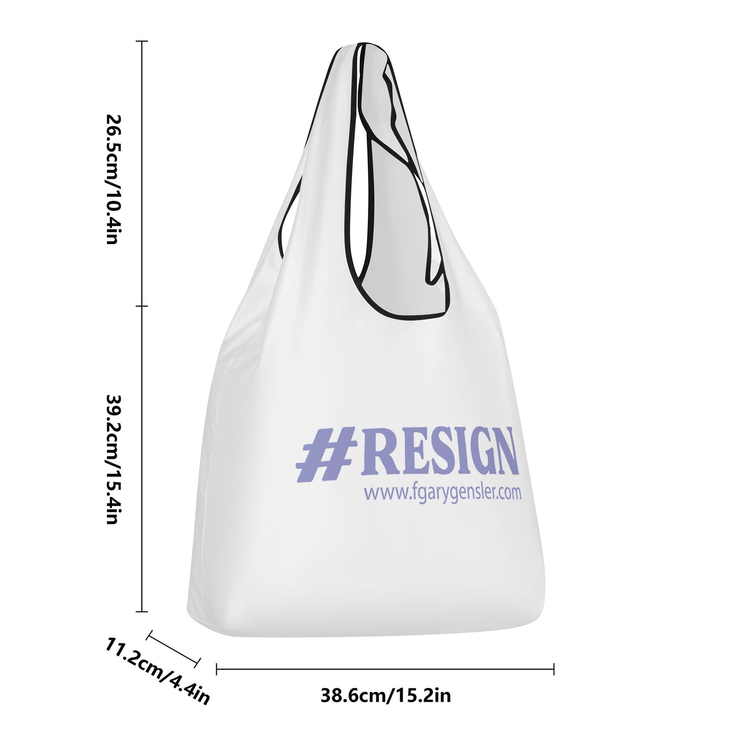 #RESIGN  Purple Grocery Bags